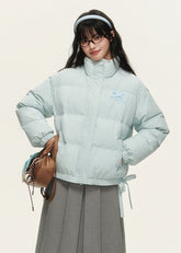 90 white duck down multi-color embroidery warm down jacket